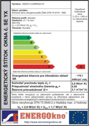 eurookná energetické štítky